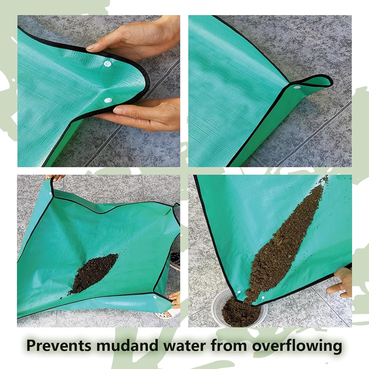 17-Piece Succulent Plant Care Tool Set with Indoor Transplanting Mats