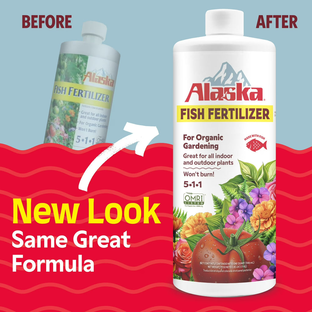 Alaska Fish Fertilizer 5-1-1 Plant Food – 1 Quart