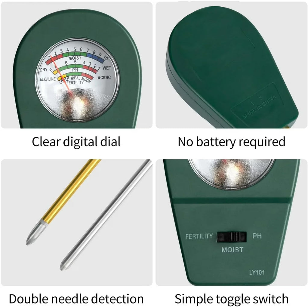3-in-1 Soil Tester Kit for Plant Care