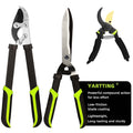 YARTTING 3-Piece Garden Tool Set with Loppers, Hedge Clippers & Garden Shears