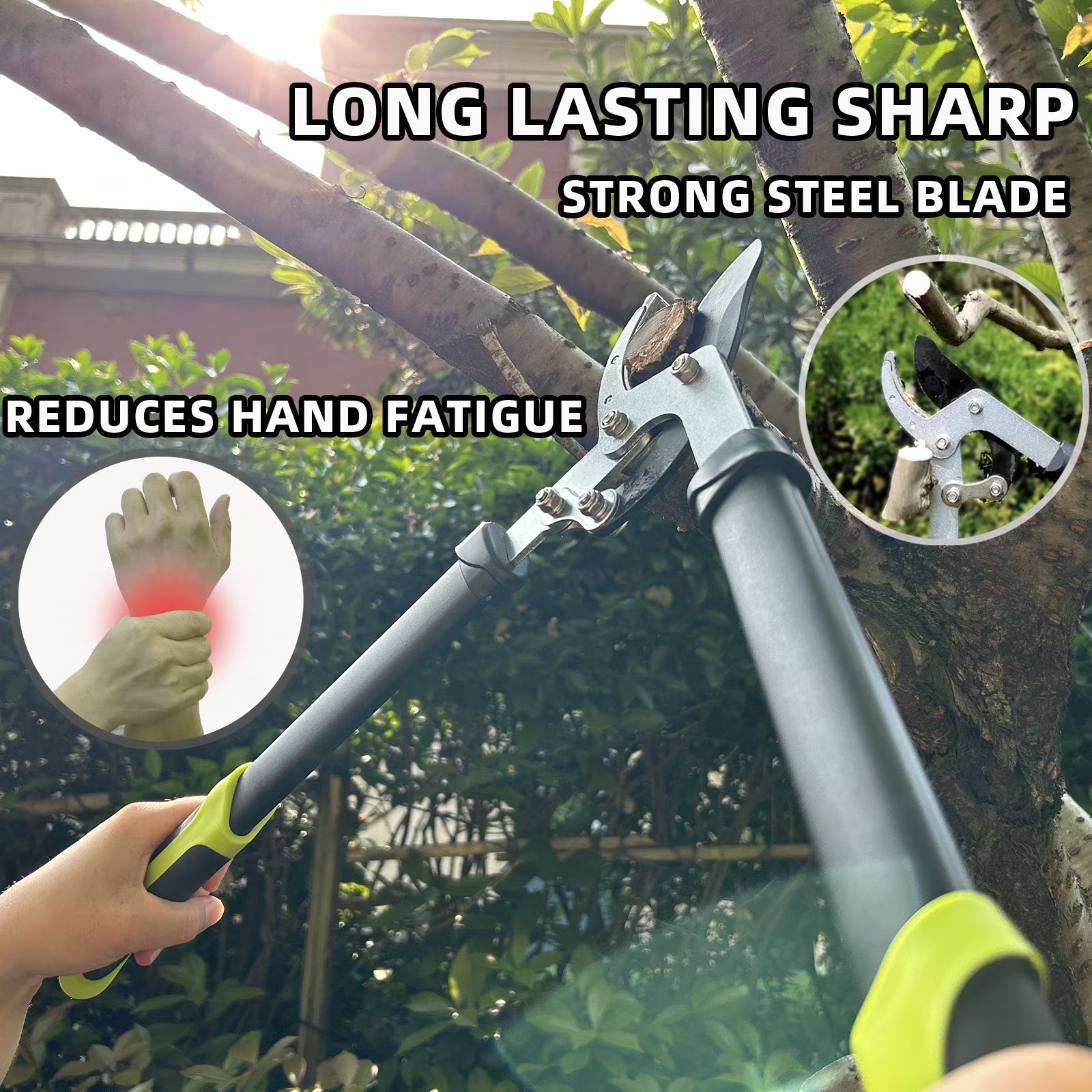 YARTTING 3-Piece Garden Tool Set with Loppers, Hedge Clippers & Garden Shears
