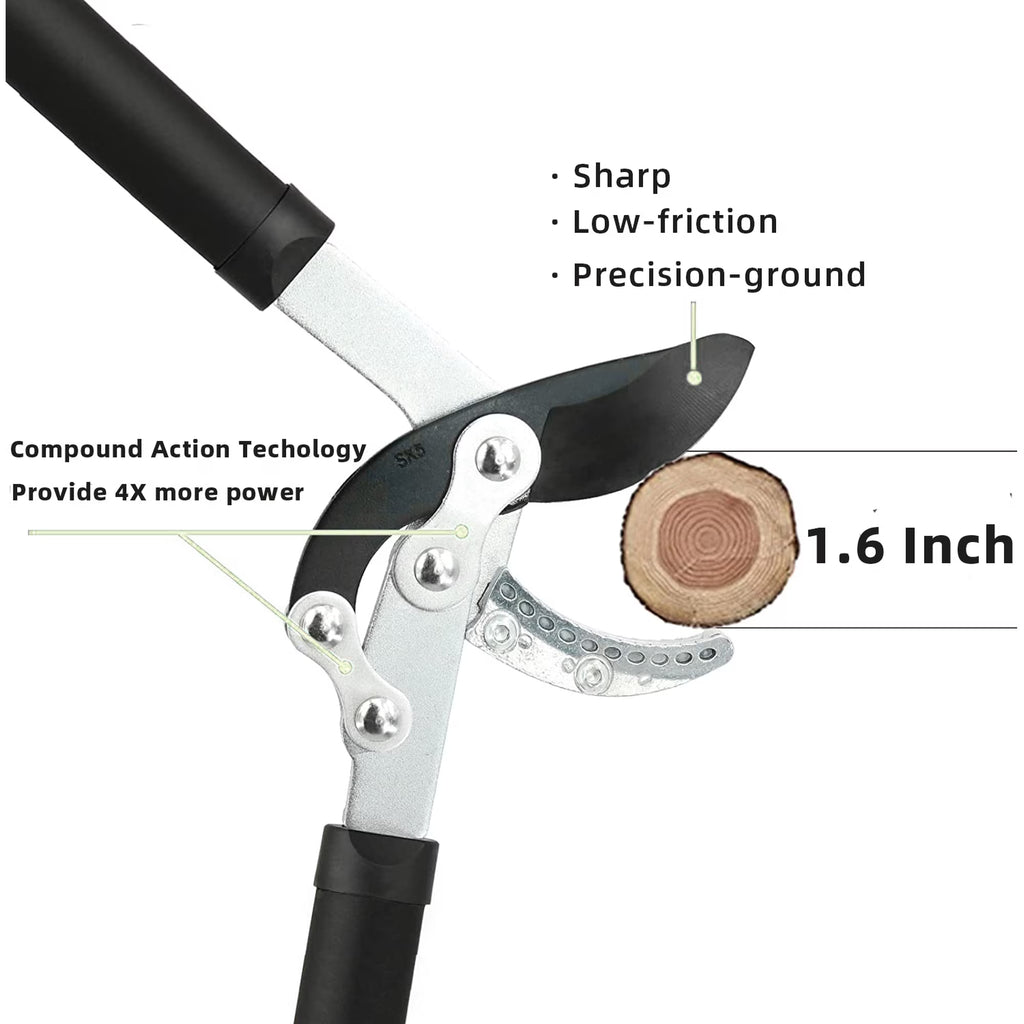 YARTTING 3-Piece Garden Tool Set with Loppers, Hedge Clippers & Garden Shears