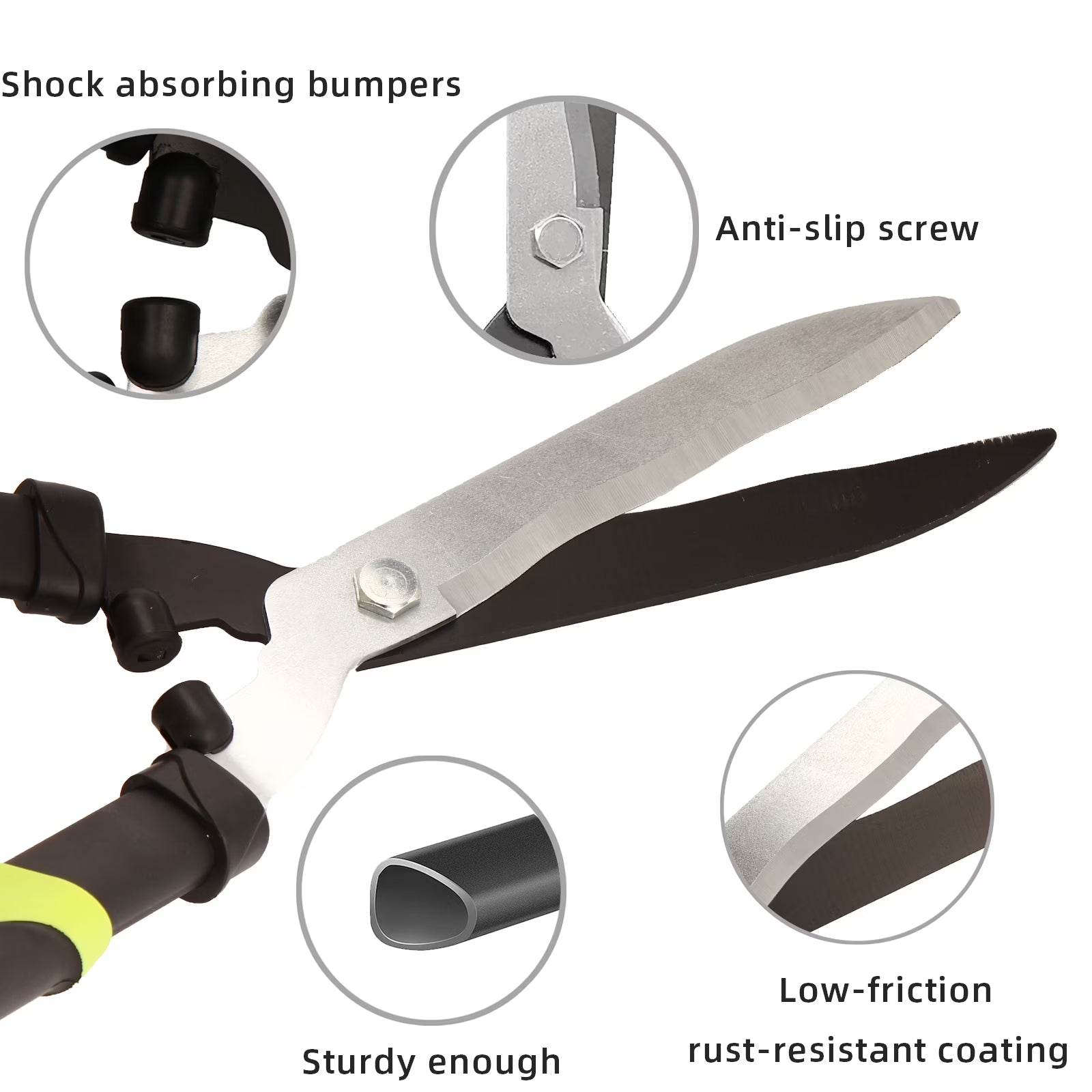 YARTTING 3-Piece Garden Tool Set with Loppers, Hedge Clippers & Garden Shears