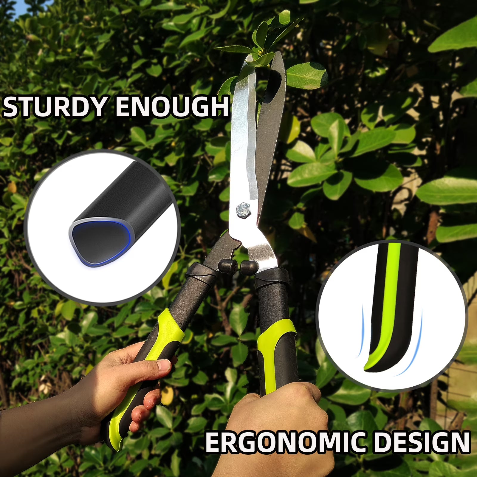 YARTTING 3-Piece Garden Tool Set with Loppers, Hedge Clippers & Garden Shears