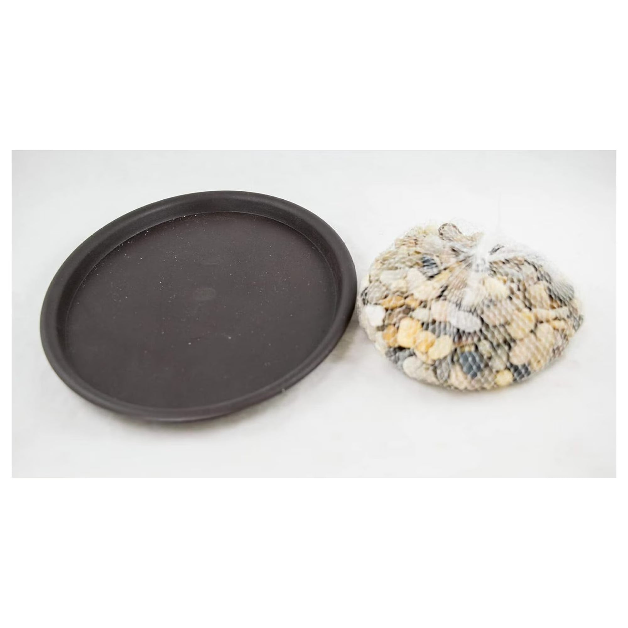 Humidity Tray with Decorative Rocks for Indoor Plants