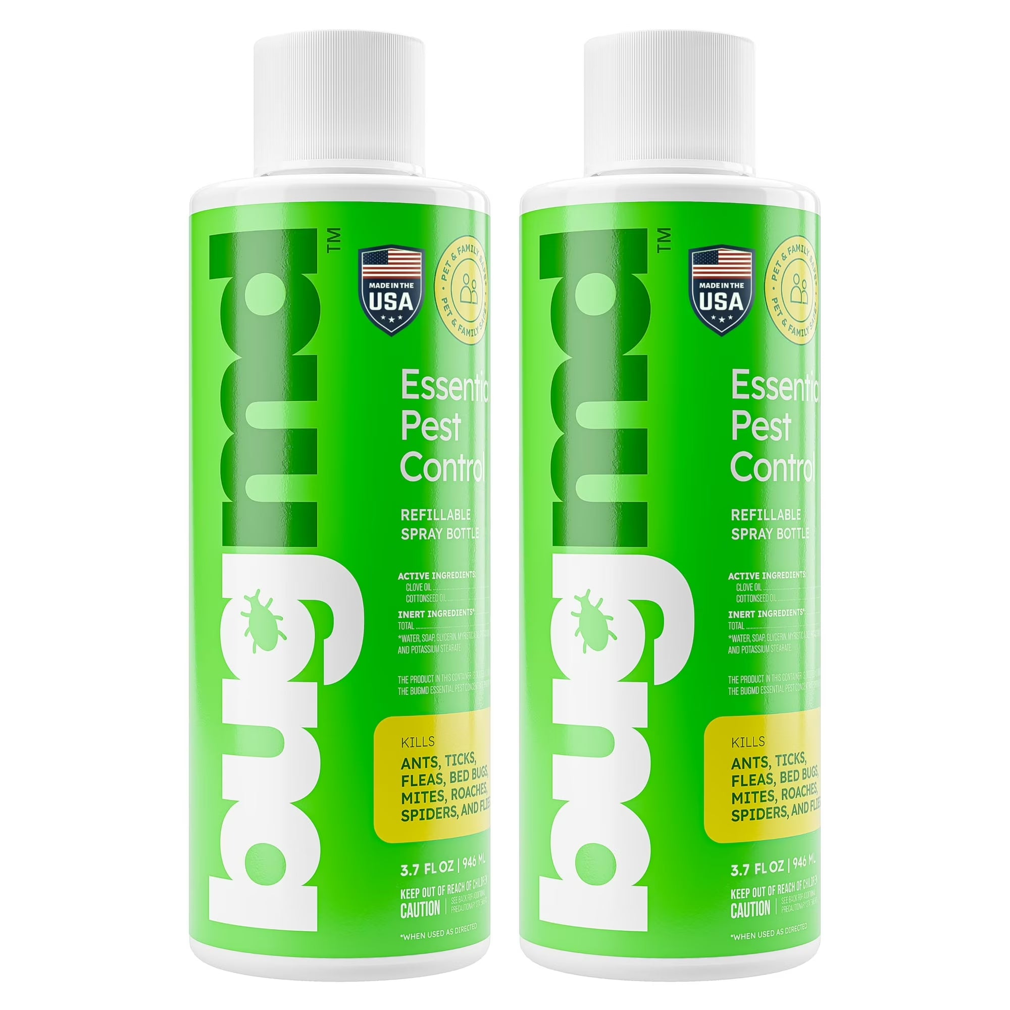 BugMD Pest Control Essential Oil Concentrate – 3.7 oz (2-Pack)