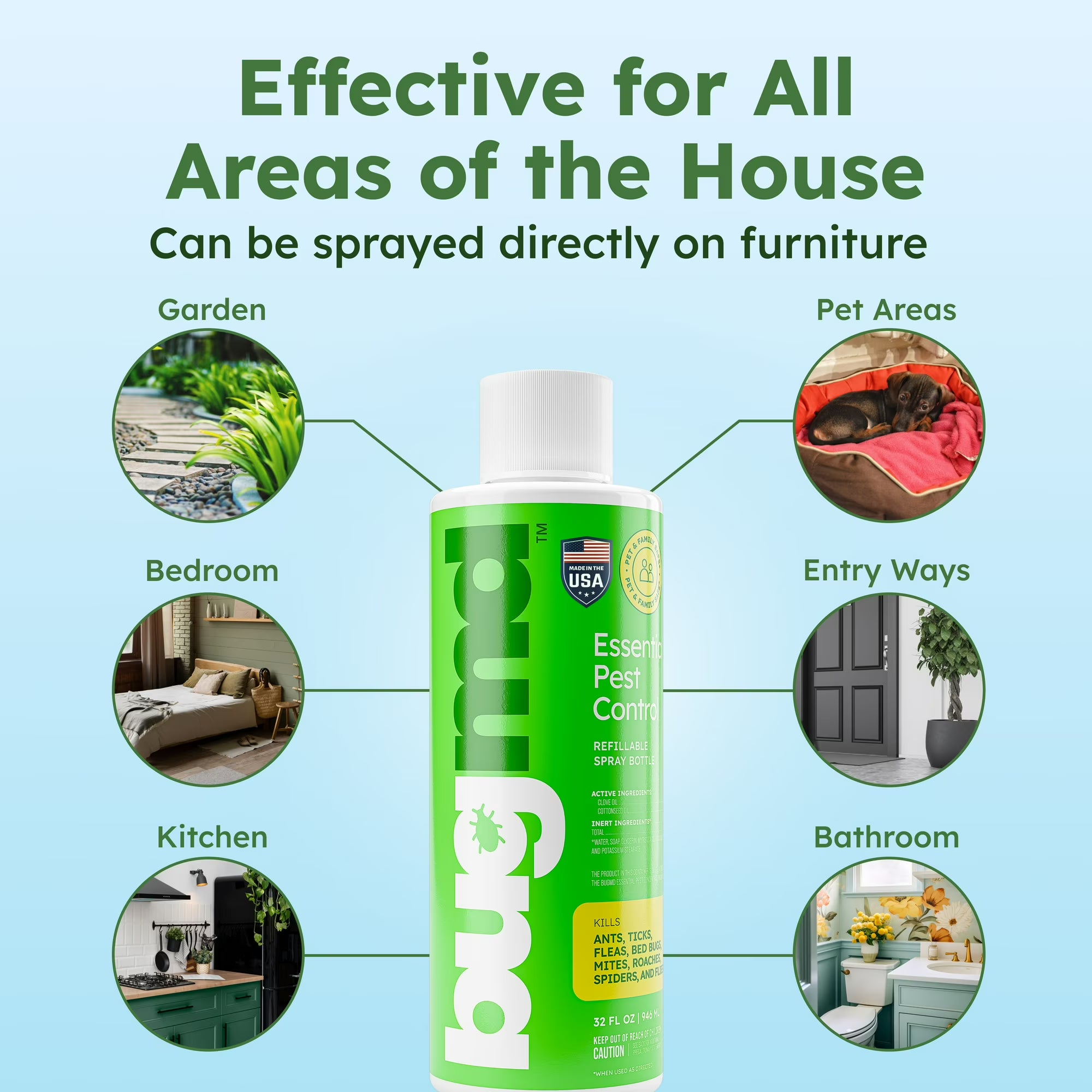 BugMD Pest Control Essential Oil Concentrate – 3.7 oz (2-Pack)