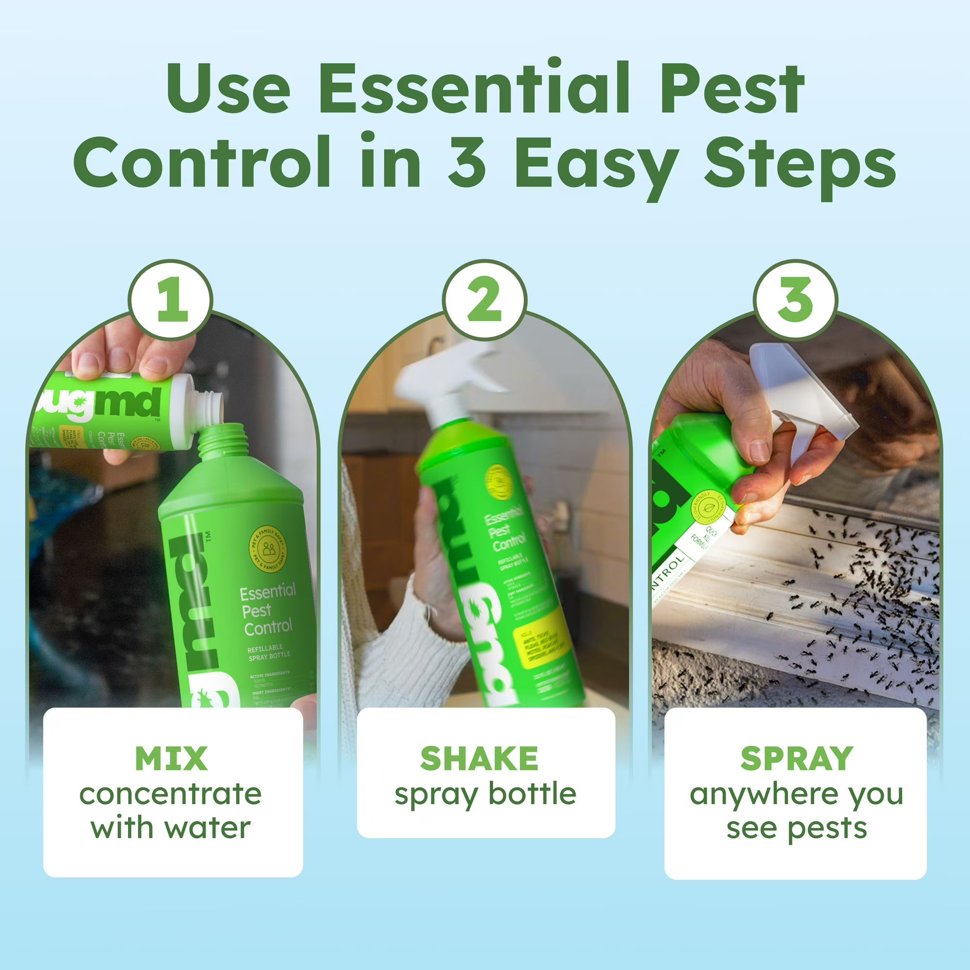 BugMD Pest Control Essential Oil Concentrate – 3.7 oz (2-Pack)